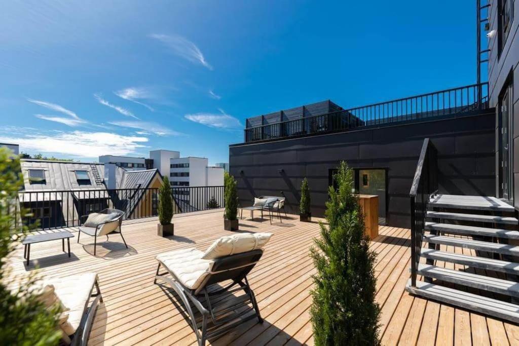 Urban-Glam City Centre Studio With A Gym And Terrace Reval Esterno foto