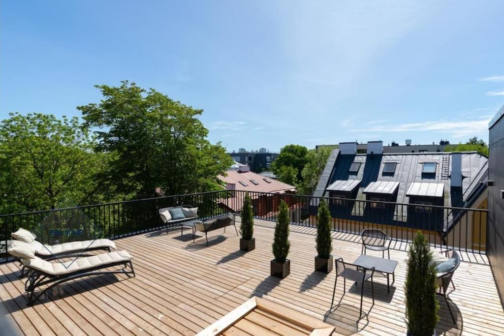 Urban-Glam City Centre Studio With A Gym And Terrace Reval Esterno foto